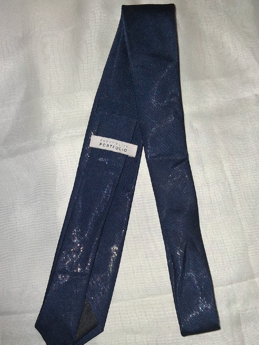 Perry Ellis Dark Navy Solid Silk Tie
